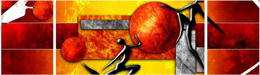Obraz - Malarstwo ludzkości (170x50 cm)