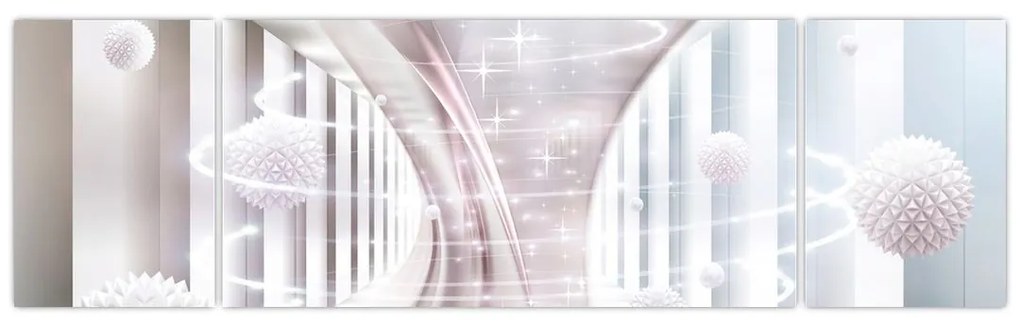 Obraz - Delikatny wir (170x50 cm)