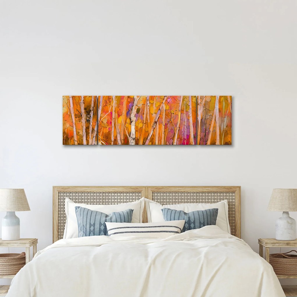 Obraz - Jesienny las (170x50 cm)