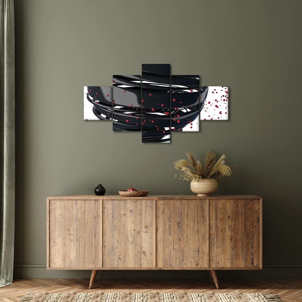 Obraz - Abstrakcja kuli ziemskiej (125x70 cm)