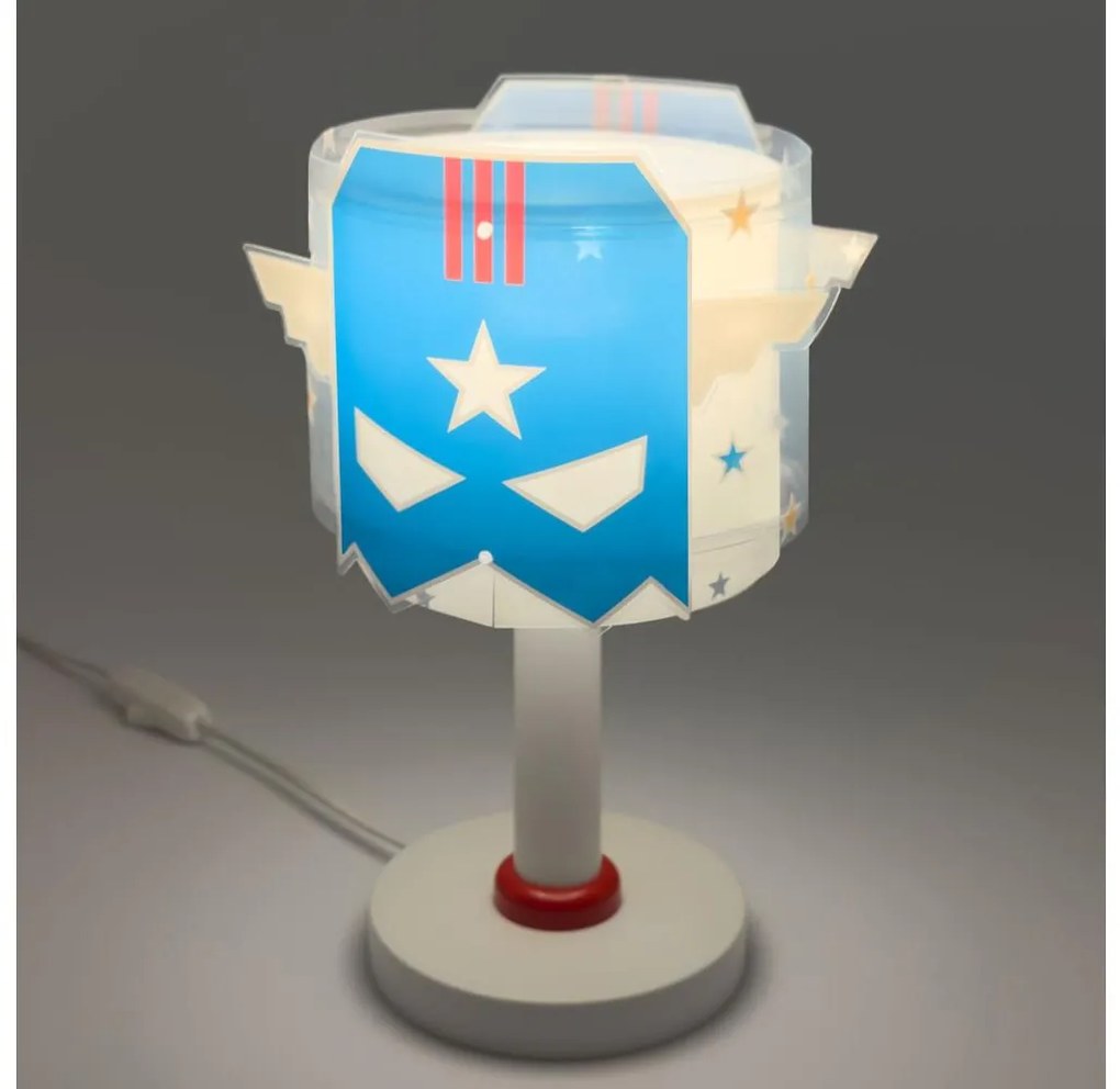 Dalber 61811N - Lampka dziecięca LED BLUE HERO 1xG4/4W/230V biała/niebieska