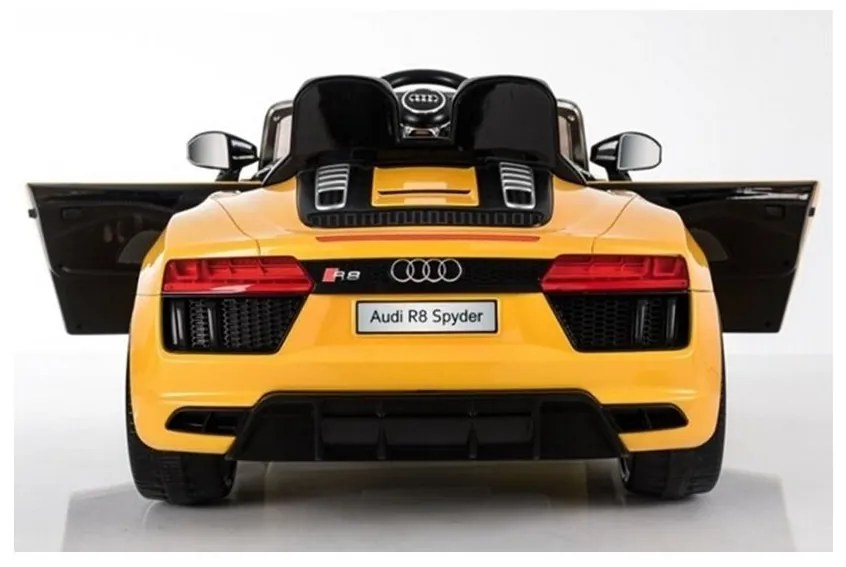 Auto na akumulator audi r8 spyder żółty