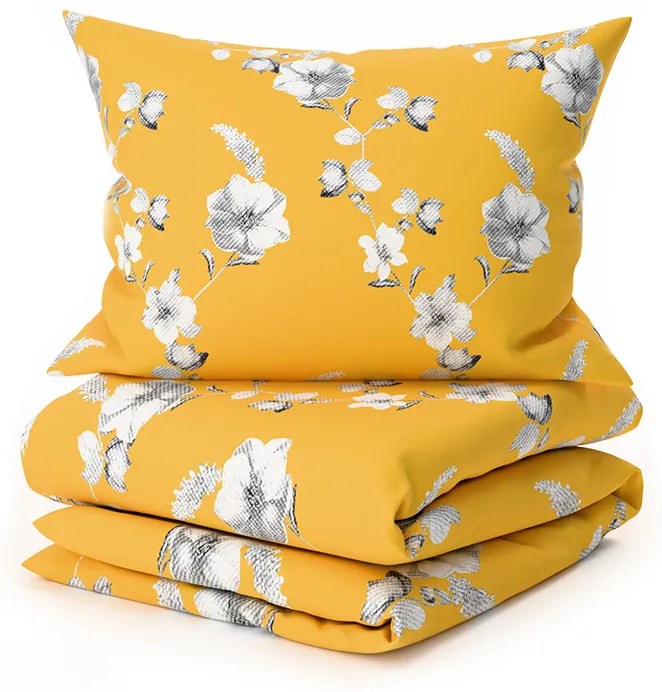 PrzytulneMieszkanie.pl PrzytulneMieszkanie.pl Pościel z mikrofibry YELLOW ROSE żółte Rozmiar pościeli: 2 szt 70 x 90 cm | 200 x 220 cm