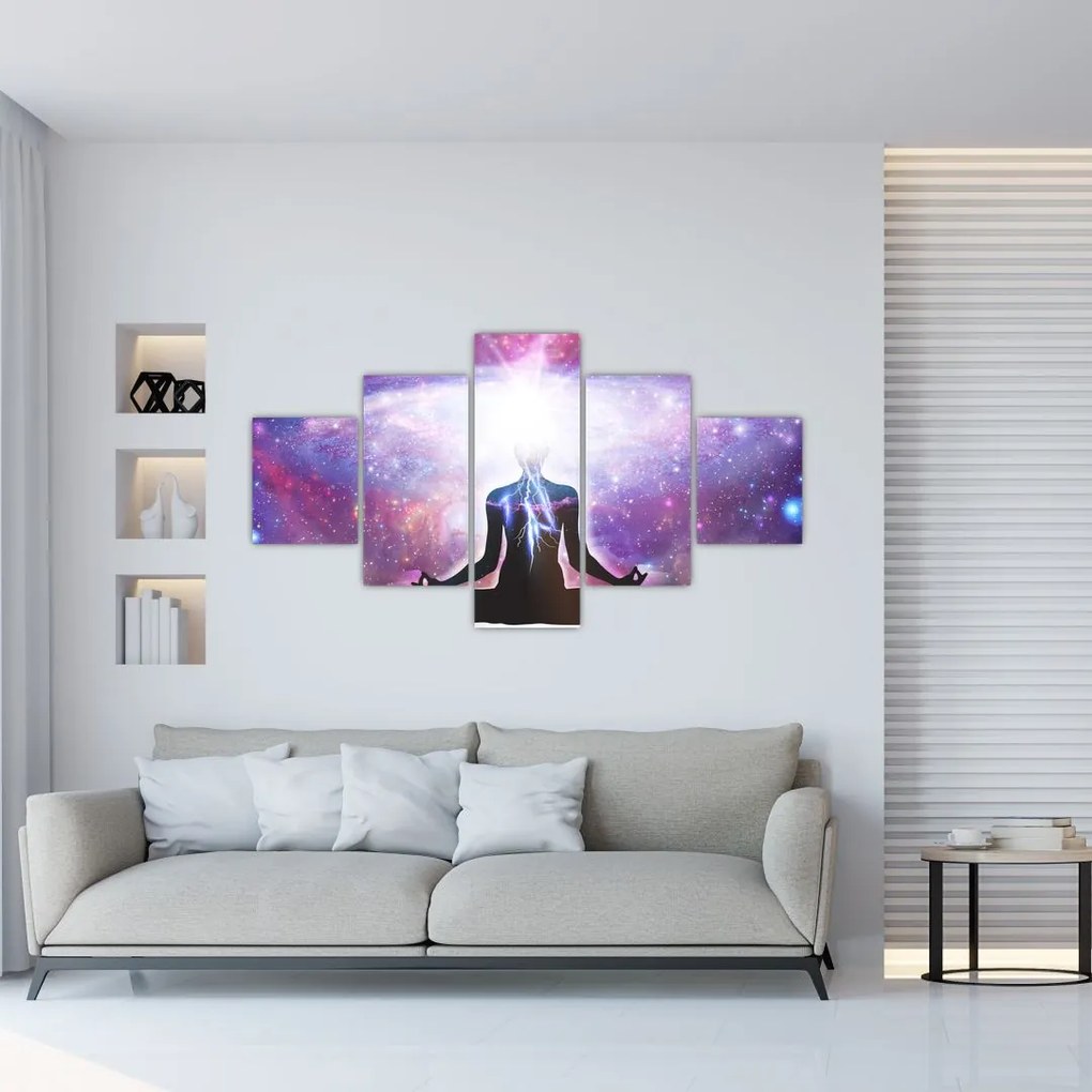 Obraz - Łączenie się z wszechświatem (125x70 cm)