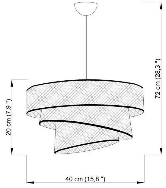 Lampa wisząca Couper - Powder, Gold