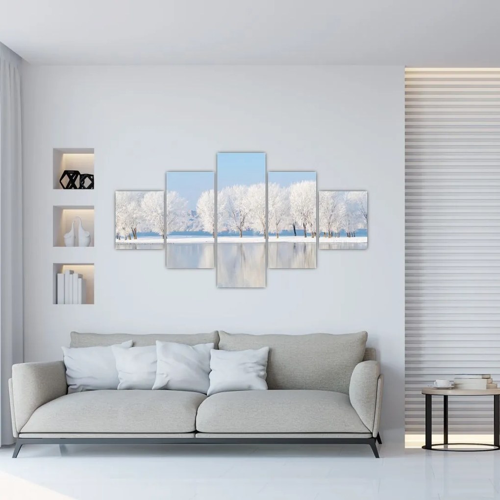 Obraz zimowego krajobrazu (125x70 cm)