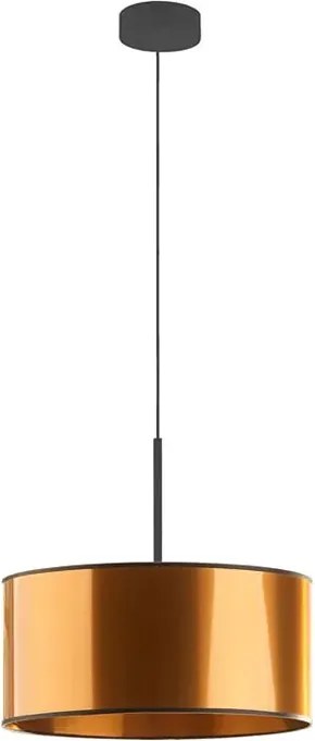 Miedziany żyrandol z okrągłym abażurem 30 cm - 3X EX871 A5-S33