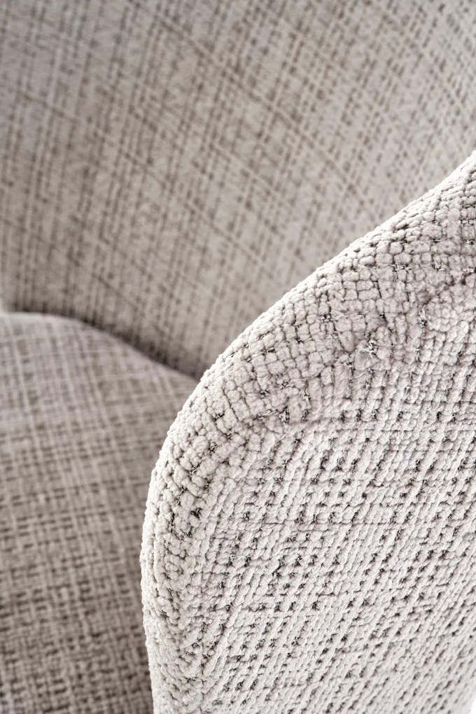 Krzesło tapicerowane tkanina szary popiel K590