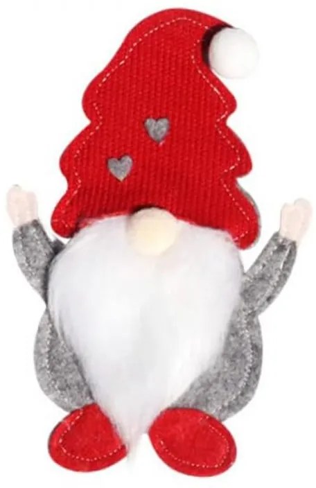 Etui na sztućce SANTA GNOME czerwone, 1 szt.