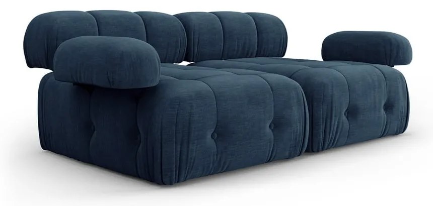 Ciemnoniebieska sofa 192 cm Ferento – Cosmopolitan Design