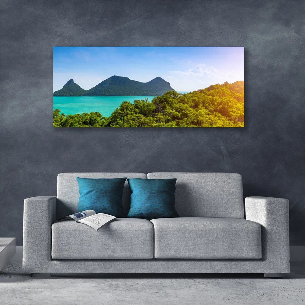 Obraz drukowany na płótnie Szczyty Gór nad Zatoką