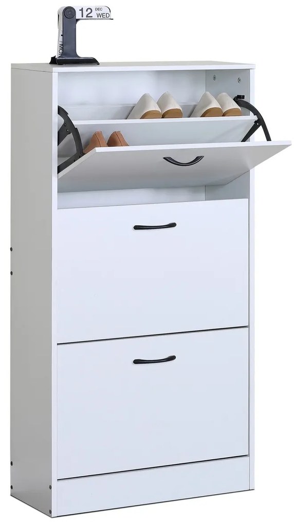 Szafka na buty z przegródkami G1016 WT, biały