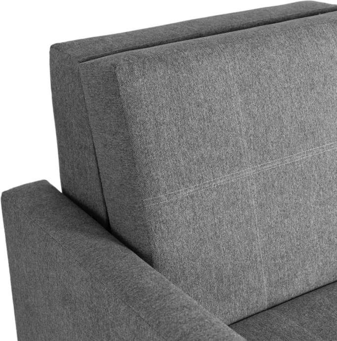 Fotel do Spania MILAN 1 Amerykanka Rozkładany Jednoosobowy Szary Nowoczesny