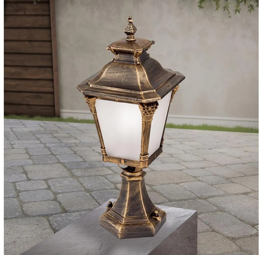 Orion - Lampa zewnętrzna AIKO 1xE27/60W/230V 59 cm IP23 brąz/patina