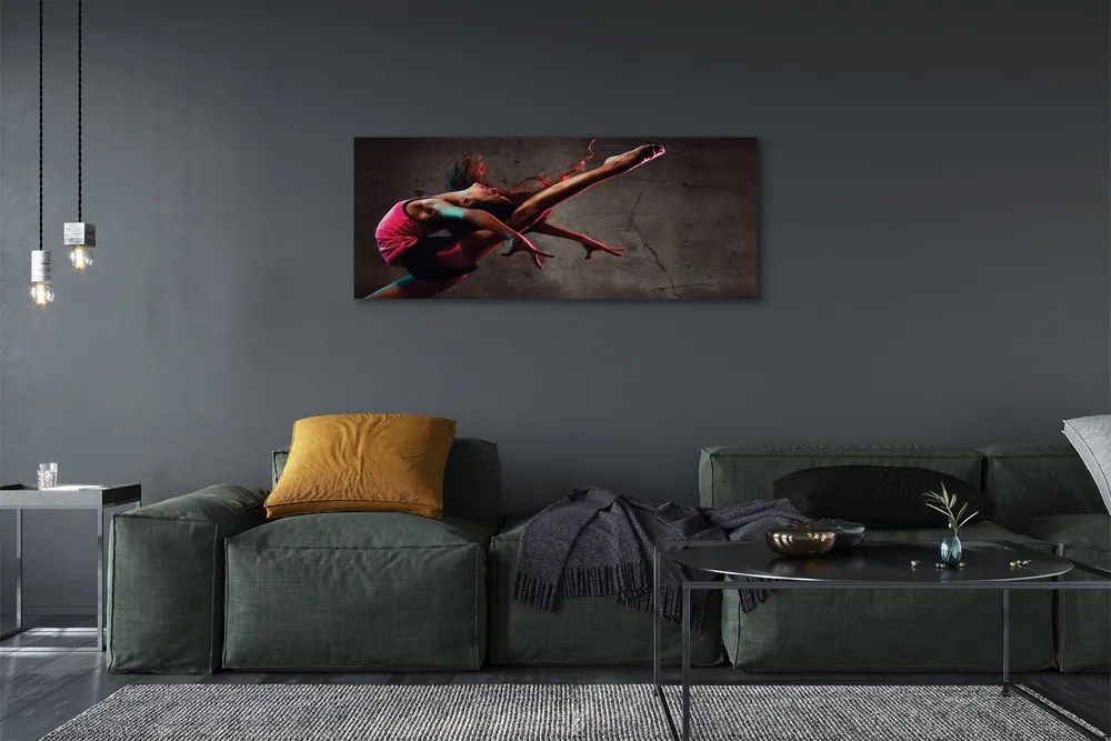 Obraz drukowany na płótnie Kobieta w Szpagacie