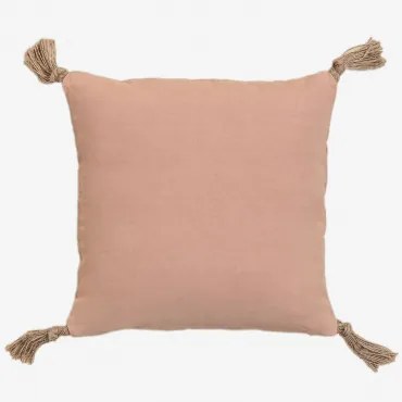 Kwadratowa Poduszka 45x45 Cm Z Bawełny Almiz Mus Terracotta - Sklum