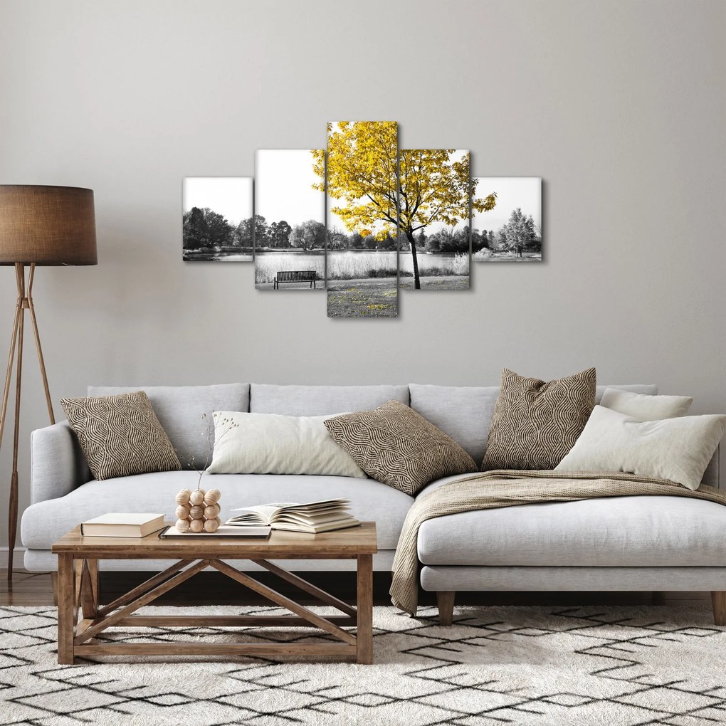 Obraz - Odpoczynek w parku (125x70 cm)
