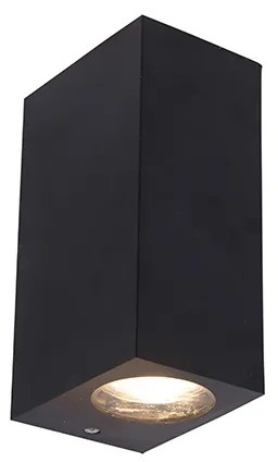 Zewnetrzna Inteligentna lampa ścienna czarna plastikowa w komplecie z 2 żarówkami WiFi GU10 - Baleno Nowoczesny Oswietlenie zewnetrzne