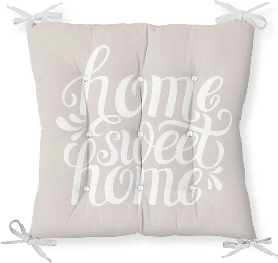 Poduszka na krzesło z domieszką bawełny Minimalist Cushion Covers Home Sweet Home, 36x36 cm