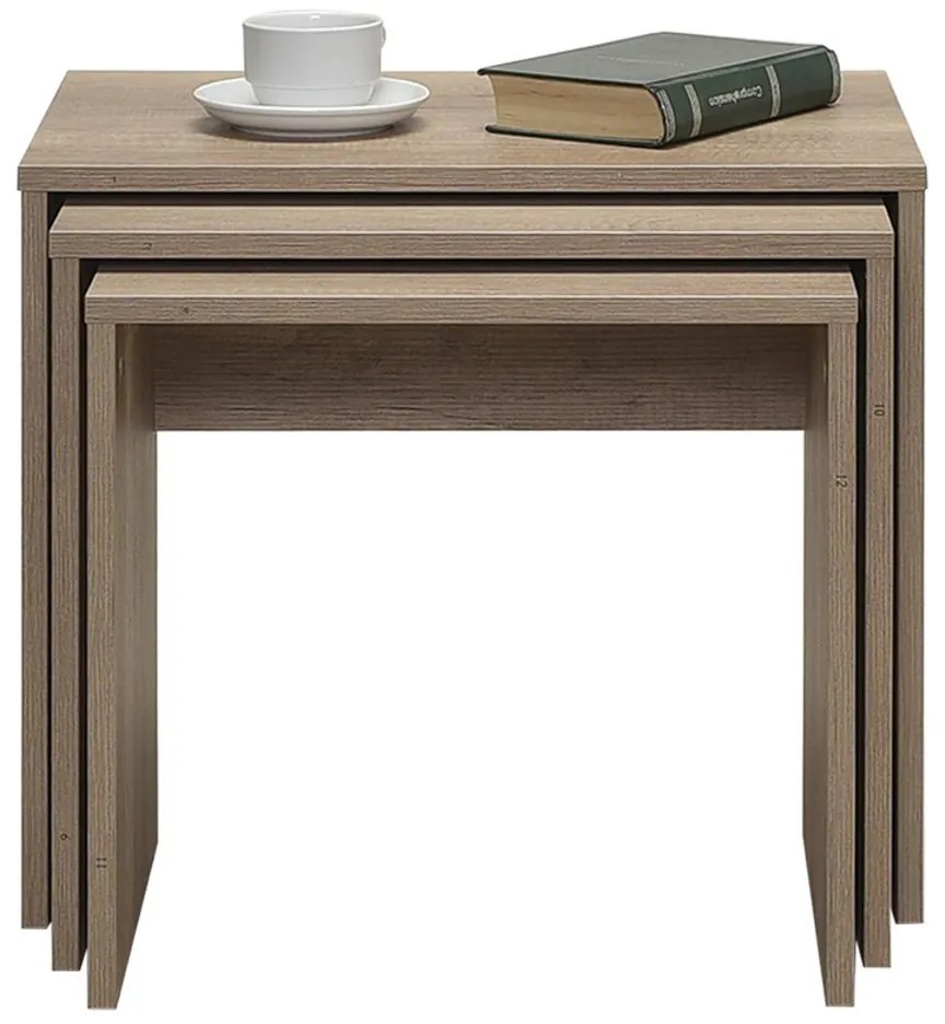 Stolik do odkładania SHP Light Walnut, 3 szt.