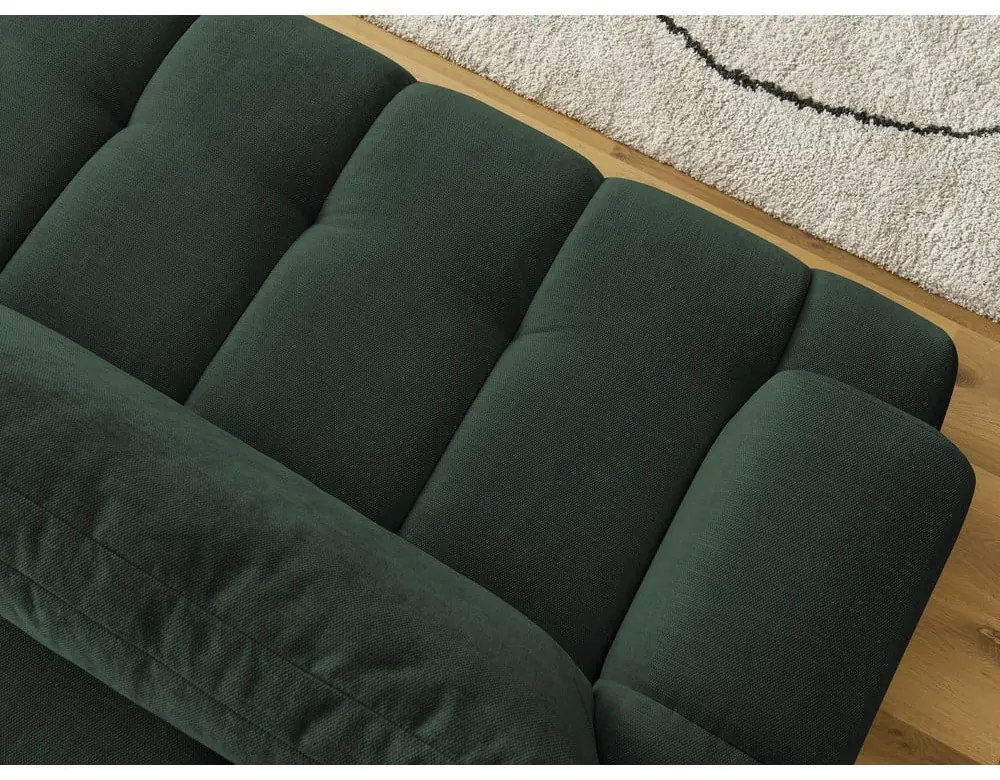 Zielona rozkładana/ze schowkiem sofa 251 cm Fuji – Bobochic Paris