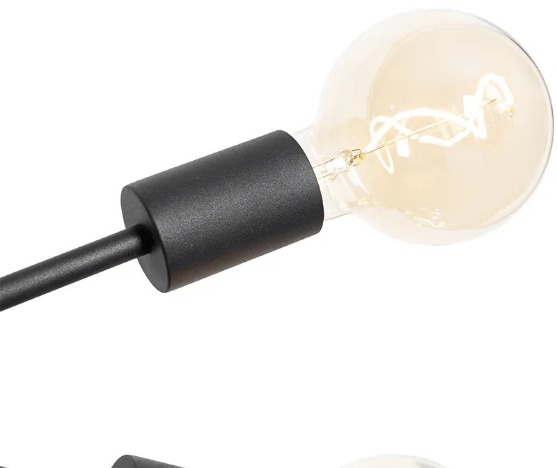 Nowoczesna lampa wisząca czarna 80 cm 6-światłowa - Sydney Nowoczesny Oswietlenie wewnetrzne