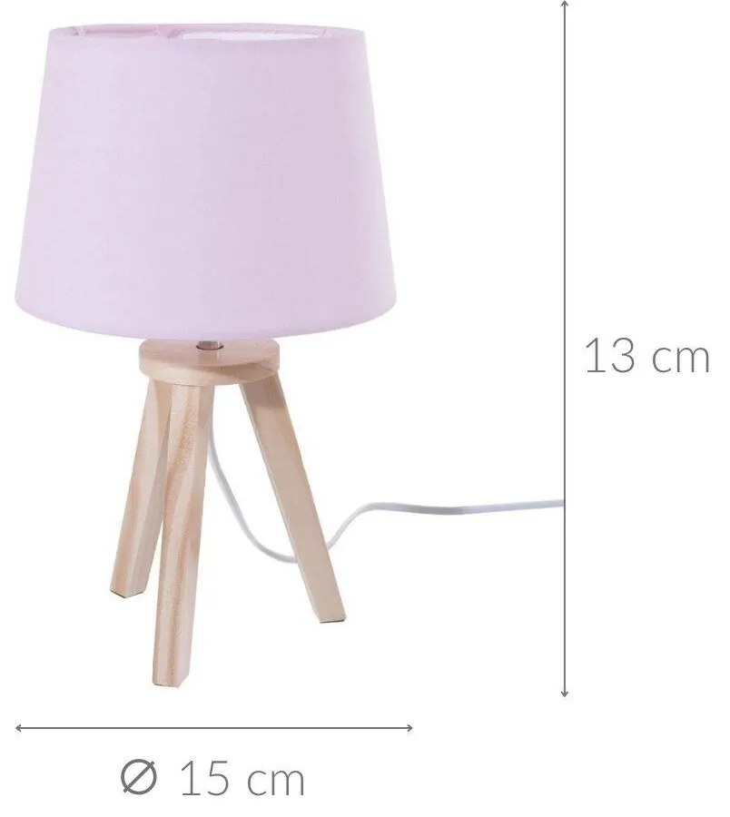 Lampa nocna z trójnogu, 31 cm