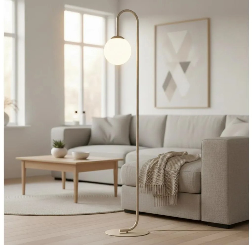 Lampa stojąca FLOR 1xE14/10W/230V beżowa