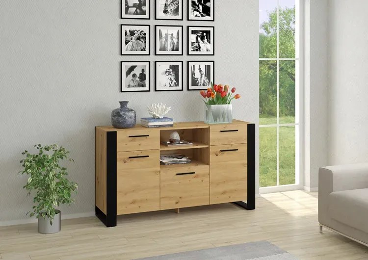 Duża komoda dąb artisan K8-H74