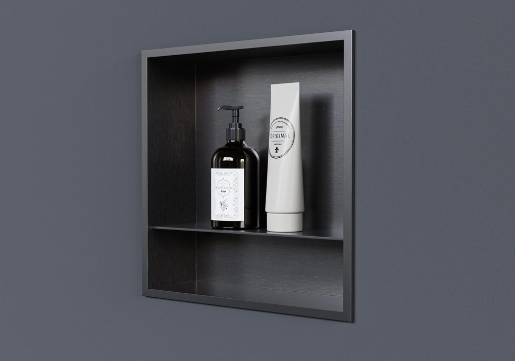 Półka wnękowa ścienna ze stali nierdzewnej NT303010X