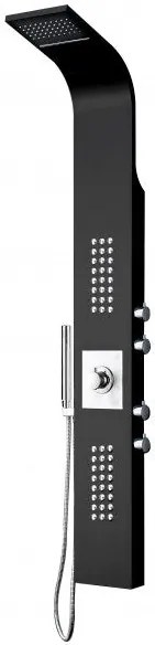 Zestaw prysznicowy z termostatem SEDAL kolumna prysznicowa 8815Panel prysznicowy ze stali nierdzewnej czarny