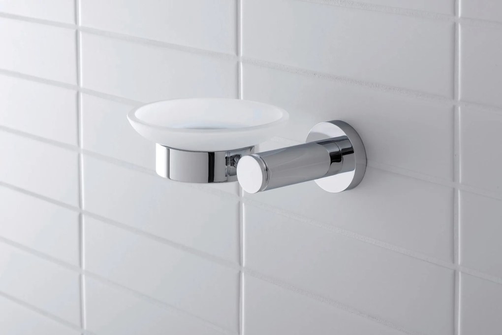 Duravit D-Code mydelniczka Ø10 cm na 1 mydło