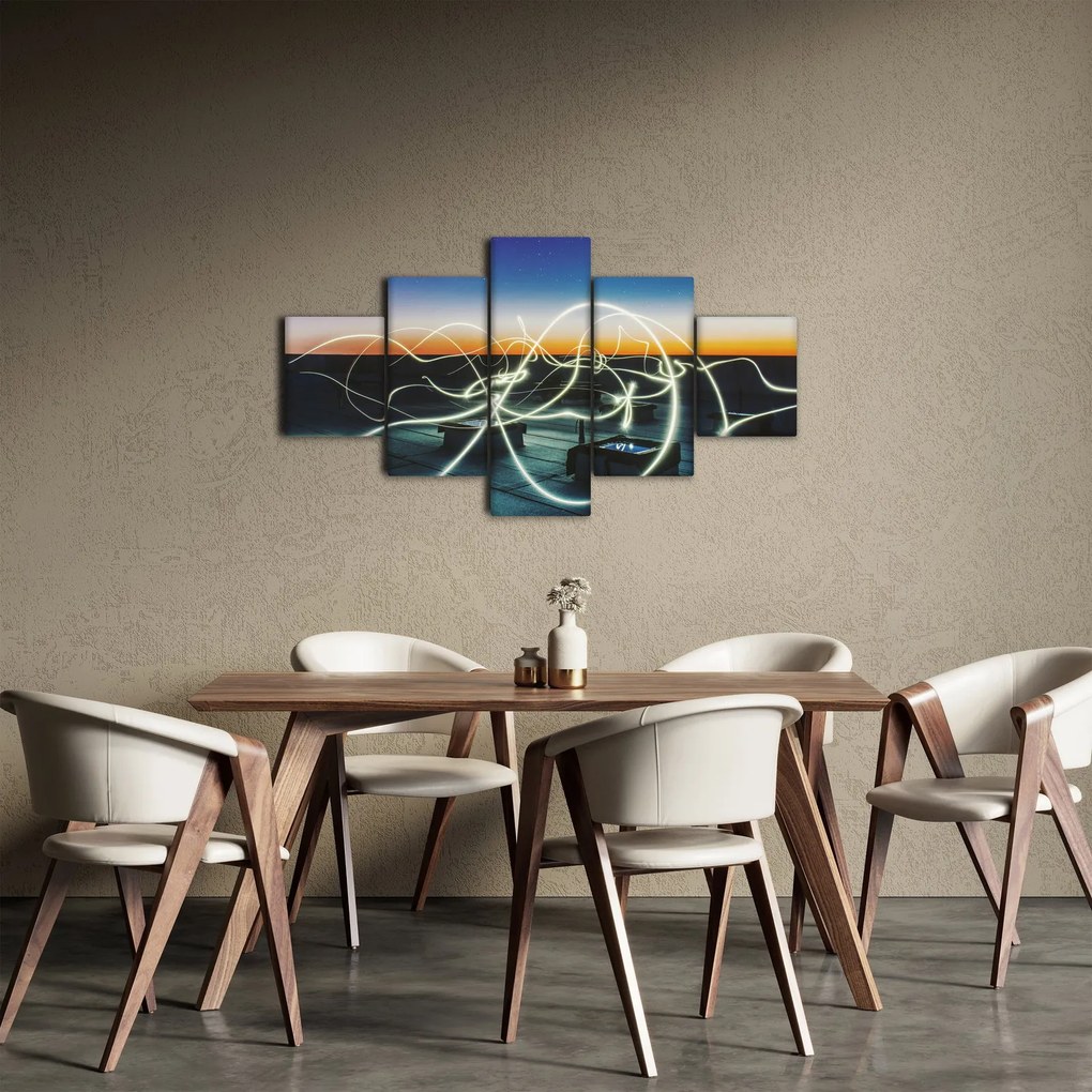 Obraz - widok nieba z dachu (125x70 cm)