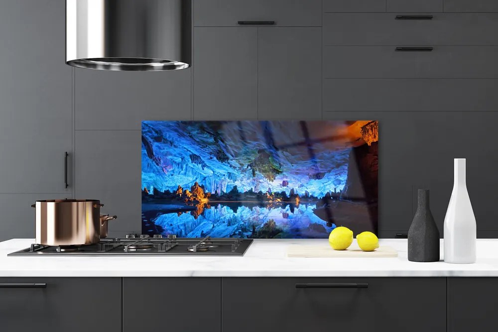 Panel Szklany Blask w Lodowej Grocie