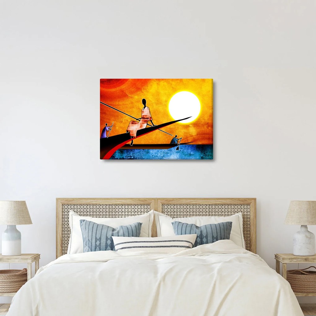 Obraz z okresu starożytnego malarstwa (70x50 cm)