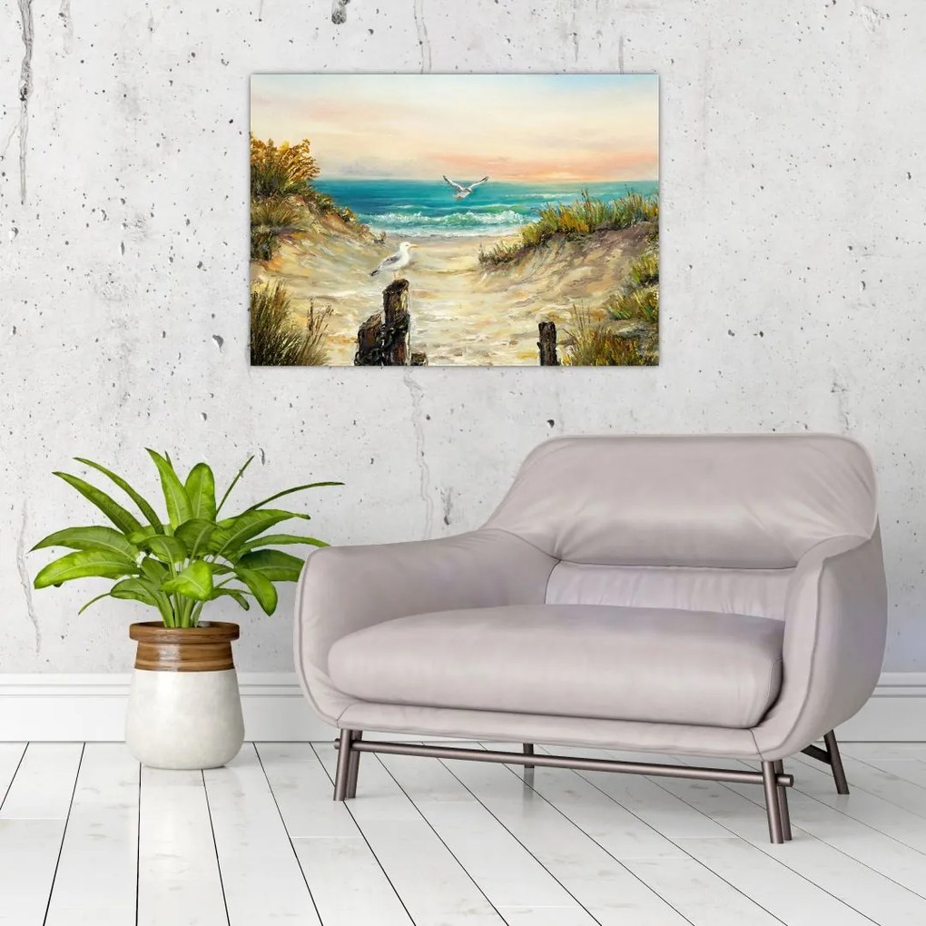 Obraz - Piaszczysta plaża (70x50 cm)