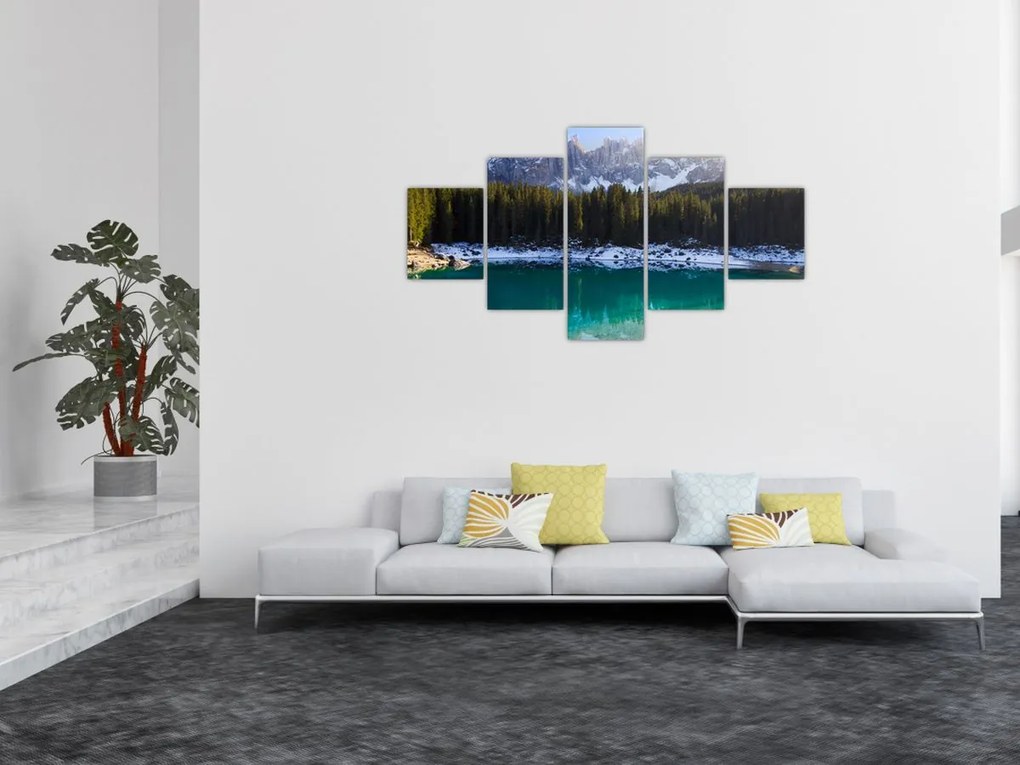 Obraz - Jezioro Karersee (125x70 cm)