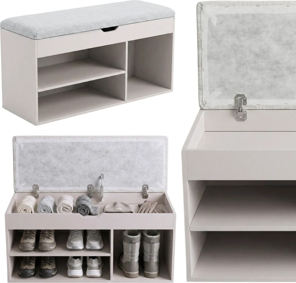 Szafka na buty z siedziskiem TRIA, 80 x 43 x 30 cm