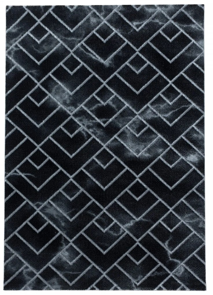 Dywan nowoczesny Naxos mozaika brązowo-szary 140 cm x 200 cm