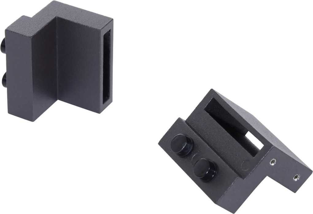 HOMCOM Kompletny zestaw okuć do drzwi przesuwnych, metal, 200 cm, max. 100 kg, Brązowy