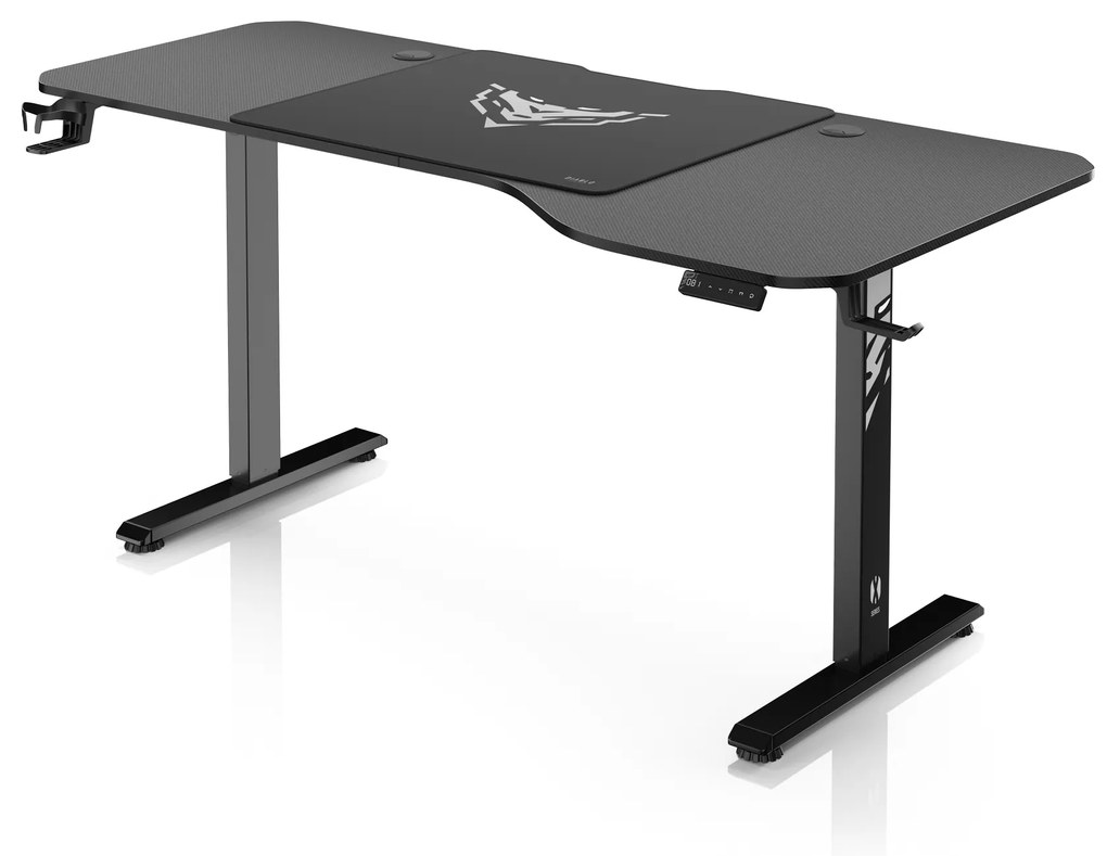 Biurko z regulacją wysokości DIABLO X-TENSIO 1600 czarne