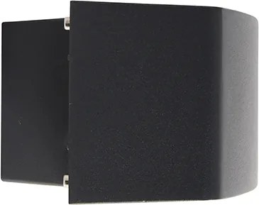 Nowoczesna lampa ścienna zewnętrzna grafitowa 14,3 cm IP44 - Latina