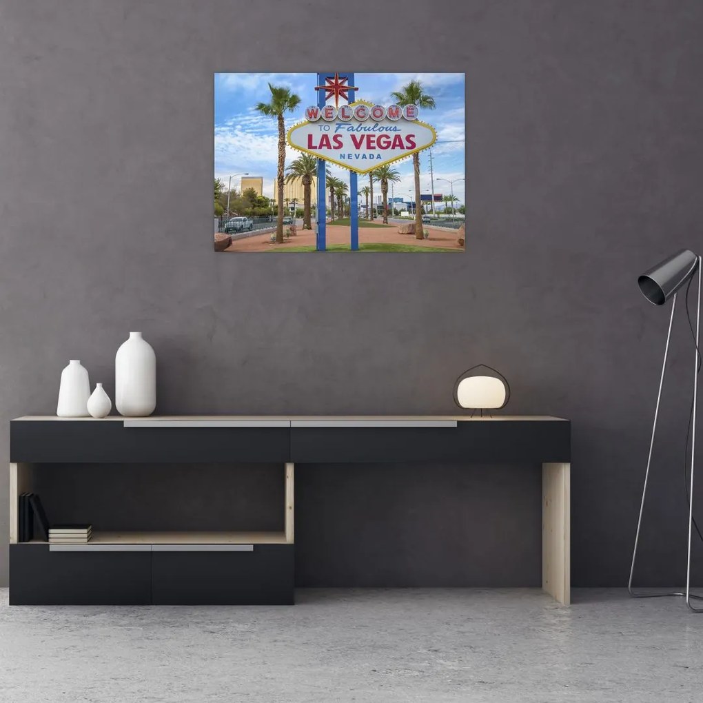 Obraz na szkle - Las Vegas (70x50 cm)