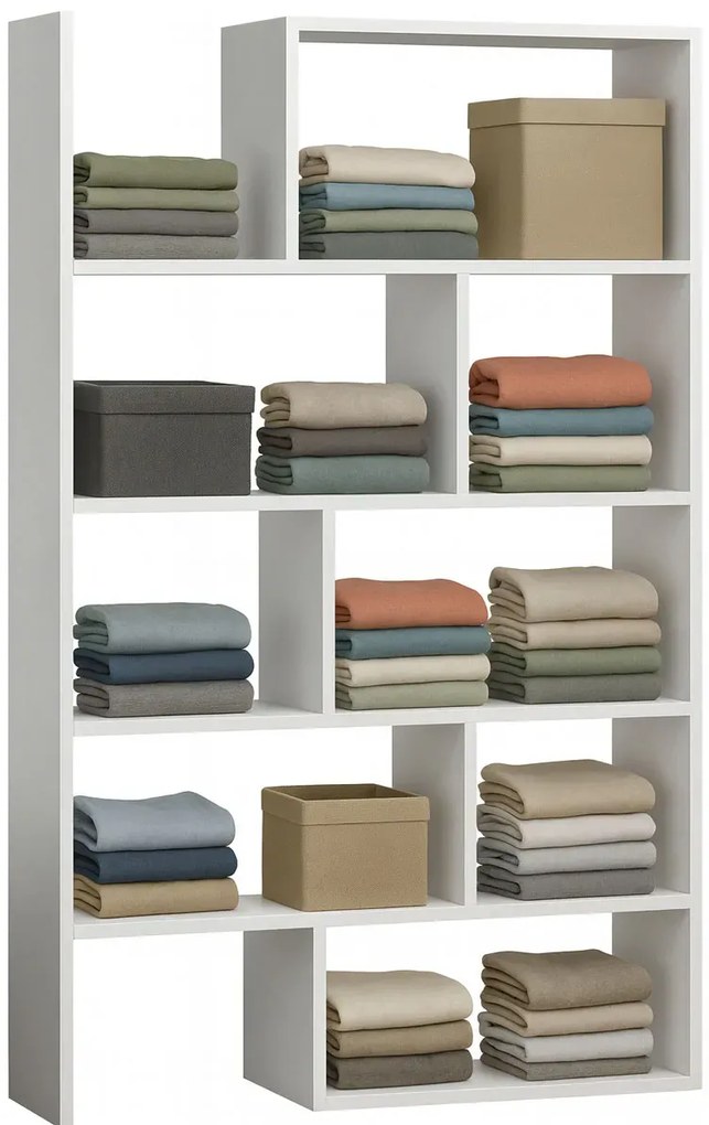 Biały stojący regał na ubrania G7-N59