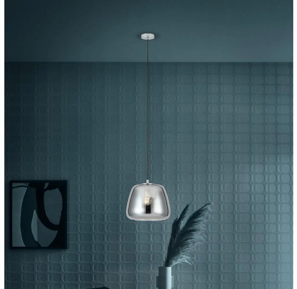 Eglo 39665 - Żyrandol na lince ALBARINO 1xE27/40W/230V śr. 35 cm dymny