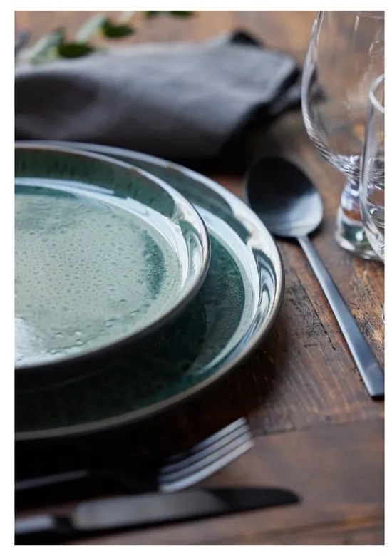 Zielony/czarny kamionkowy talerz deserowy ø 21 cm Gastro Green/Black – Bitz