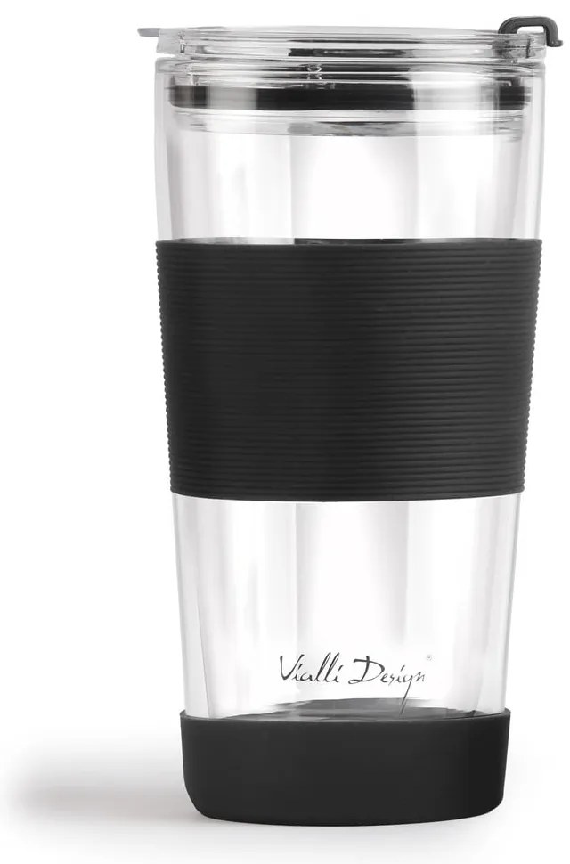 Czarny kubek termiczny 600 ml Fuori – Vialli Design