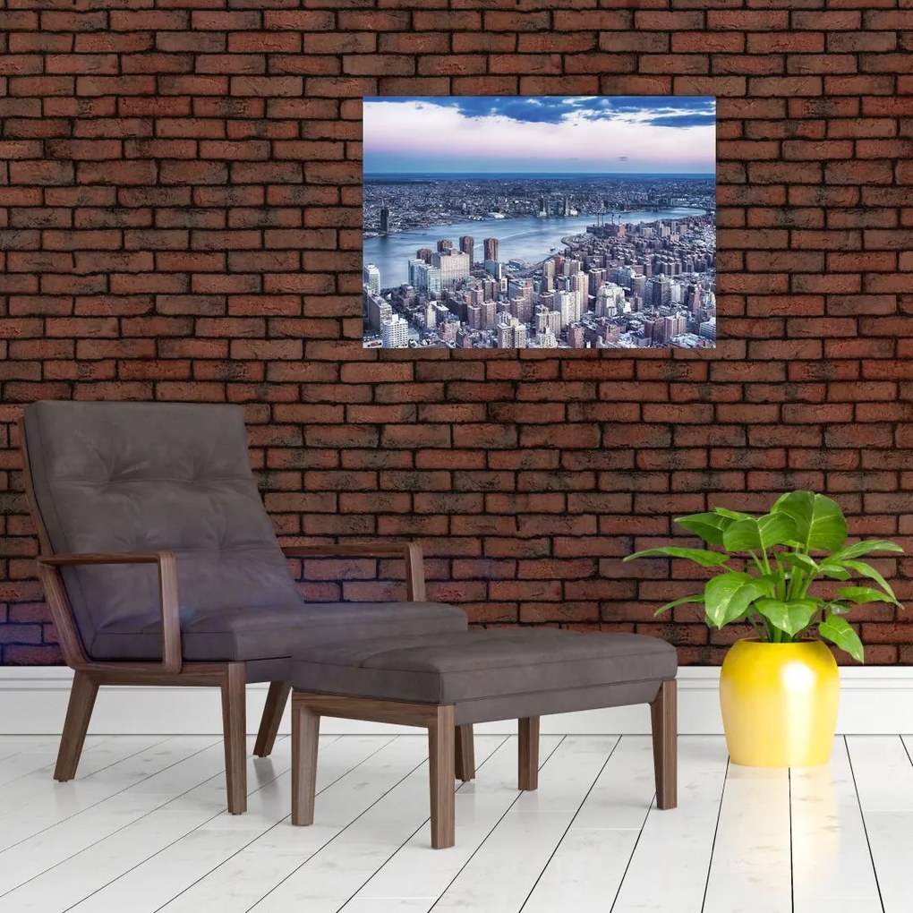 Obraz na szkle Nowego Jorku (70x50 cm)