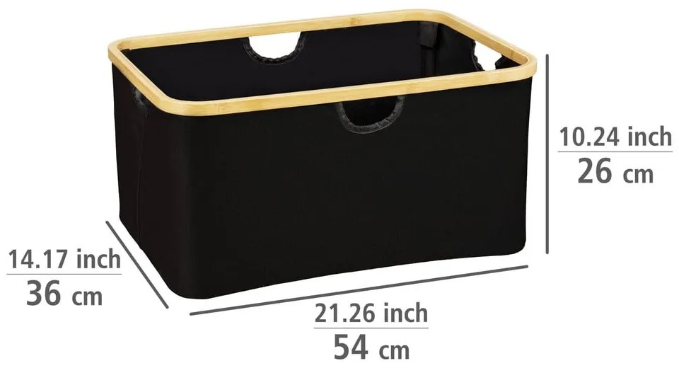 Tekstylny kosz na pranie 32 l Ecori – Wenko