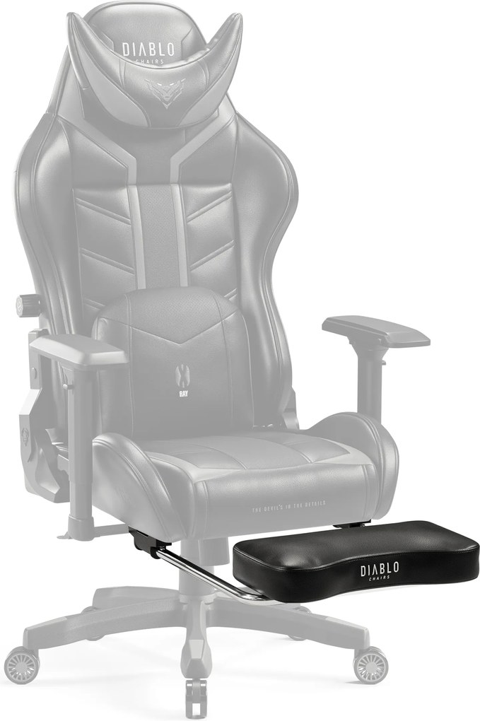 Podnóżek do fotela gamingowego Diablo X-Ray 2.0, czarny